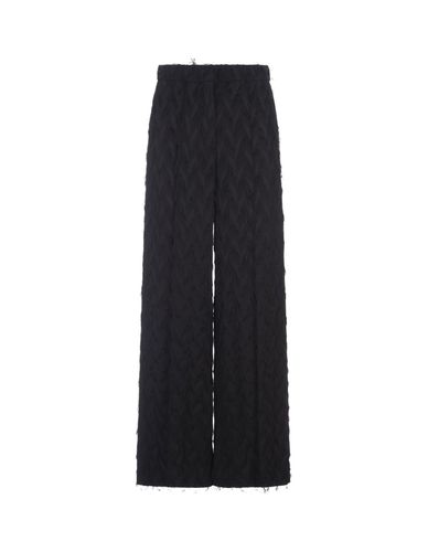 Wide Trousers In Fluid Viscose Fil Coupè Fabric - MSGM - Modalova