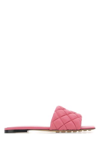 Pink Nappa Leather Padded Slippers - Bottega Veneta - Modalova
