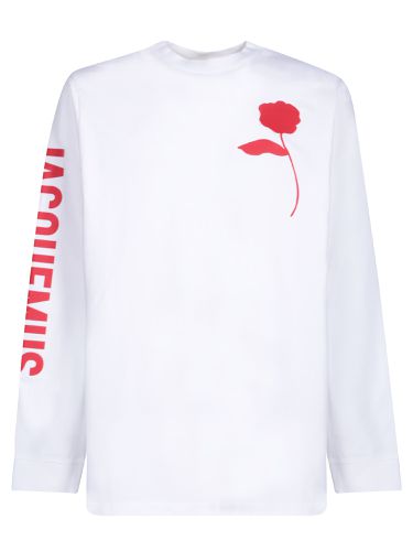 Logo Motif Printed Crewneck Long Sleeve T-shirt - Jacquemus - Modalova