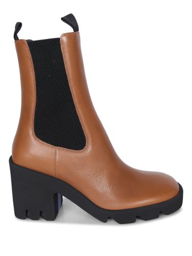 Roundtoe Heeled Ankle Boots - Burberry - Modalova