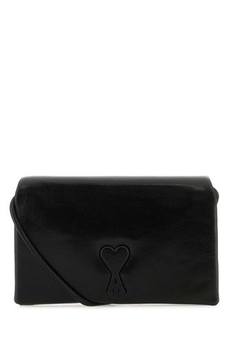 Leather Voulez-vous Wallet - Ami Alexandre Mattiussi - Modalova