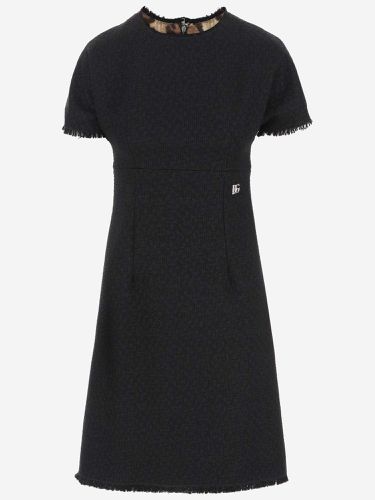 Rachel Tweed Midi Dress With Dg Logo - Dolce & Gabbana - Modalova