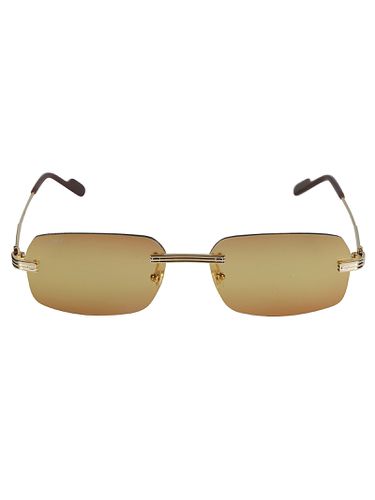 Straight Bridge Rimless Sunglasses - Cartier Eyewear - Modalova