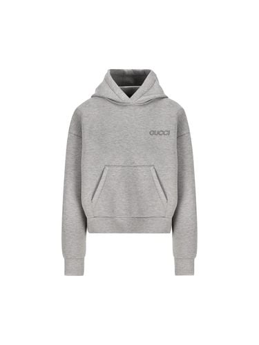 Gucci Logo Patch Hoodie - Gucci - Modalova