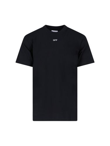 Off-White Black Cotton T-shirt - Off-White - Modalova