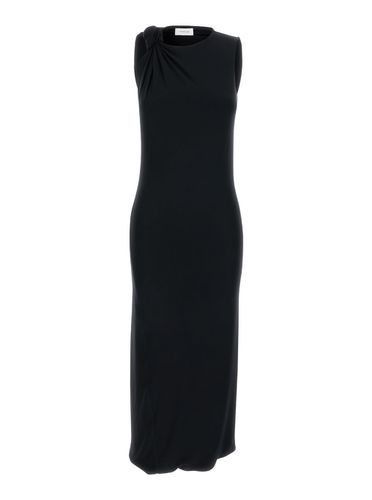 Midi Dress With Knot Detail In Stretch Fabric Woman - SportMax - Modalova