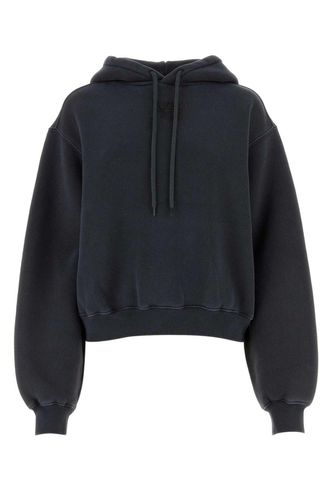 Logo Printed Drawstring Hoodie - Alexander Wang - Modalova