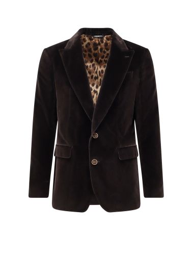 Dolce & Gabbana Velvet Blazer - Dolce & Gabbana - Modalova