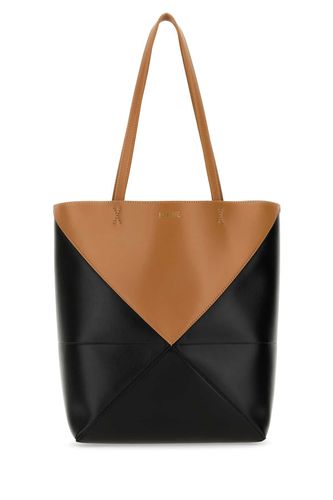 Two-tone Leather Medium Puzzle Fold Shopping Bag - Loewe - Modalova