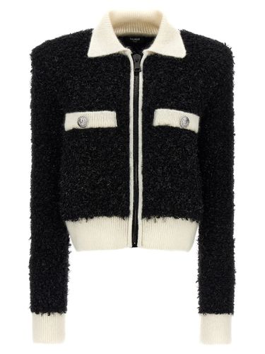 Balmain Furry Tweed Jacket - Balmain - Modalova