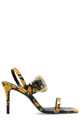 Baroque Printed High Heel Sandals - Versace Jeans Couture - Modalova