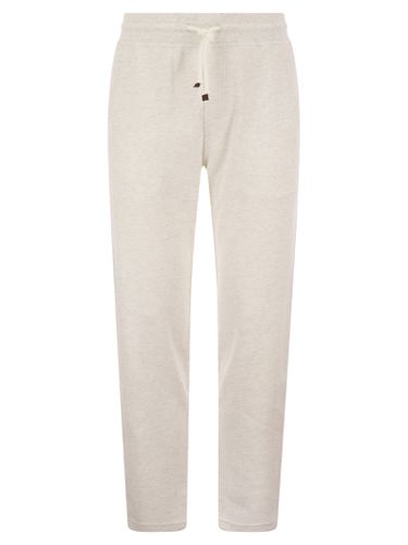 Techno Cotton Interlock Trousers - Brunello Cucinelli - Modalova