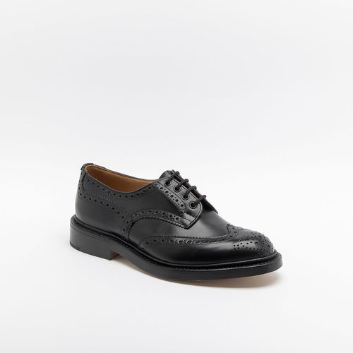 Bourton Black Box Calf Derby Shoe (leather Sole) - Tricker's - Modalova