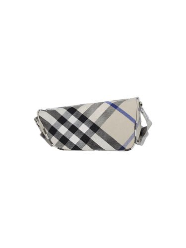 Small Shield Checked Messenger Bag - Burberry - Modalova