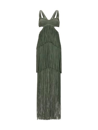 Strappy Tiered Fringe Dress - Hervé Léger - Modalova