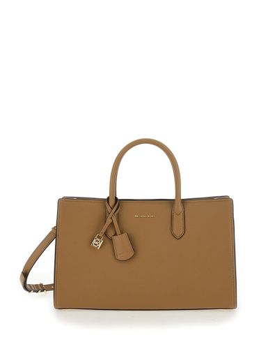 Scarlett Handbag With Logo Lettering On The Front And Hanging Key Fob In Grained Leather Woman - MICHAEL Michael Kors - Modalova