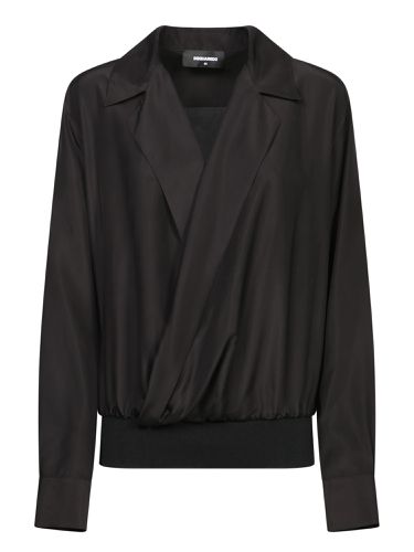 Silk Crossover Blouse - Dsquared2 - Modalova