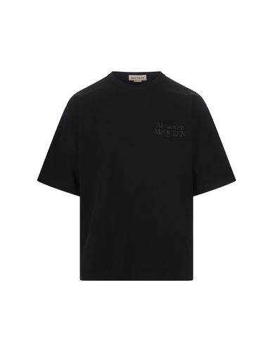 Oversized Logo T-shirt In - Alexander McQueen - Modalova