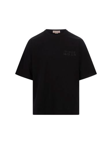 Oversized Logo T-shirt In - Alexander McQueen - Modalova