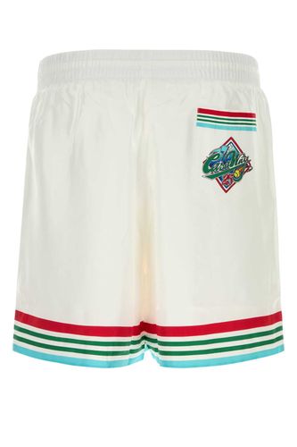 White Twill Bermuda Shorts - Casablanca - Modalova