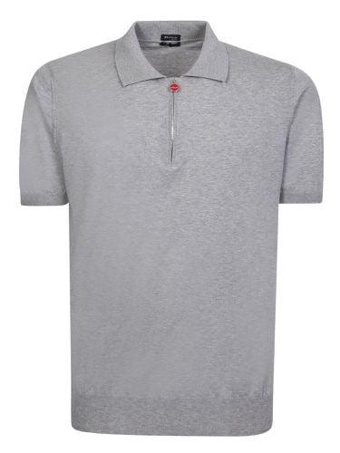 Kiton Zip-up Grey Polo Shirt - Kiton - Modalova