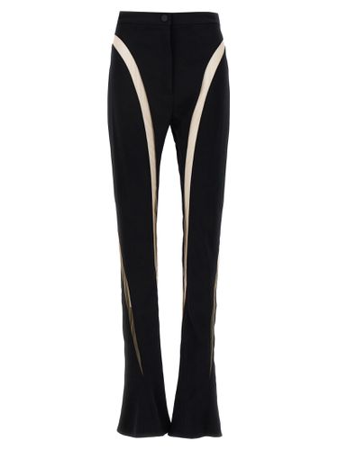 Mugler Mesh Insert Leggings - Mugler - Modalova