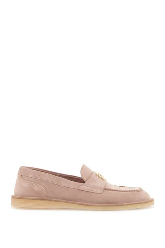 Suede Leather Moccas - Dolce & Gabbana - Modalova