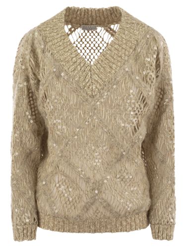 Knitted Wool-blend Sweater - Brunello Cucinelli - Modalova