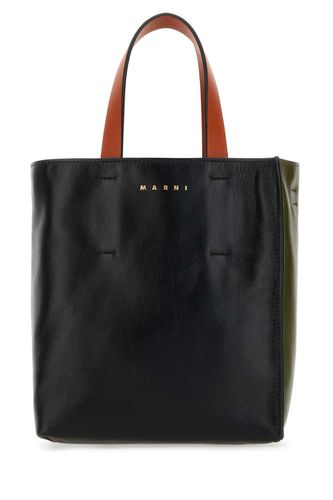 Two-tone Leather Mini Museo Soft Handbag - Marni - Modalova