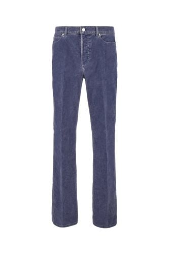 Ferragamo Blue Cotton Blend Jeans - Ferragamo - Modalova