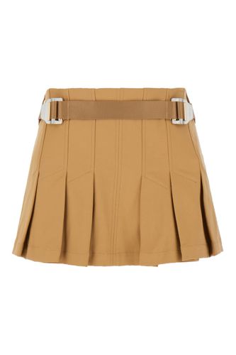 Beige Stretch Cotton Mini Skirt - Dion Lee - Modalova