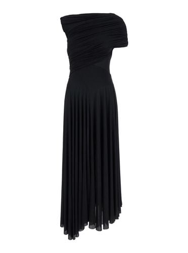 One-shoulder Draped Long Dress In Stretch Viscose Woman - Philosophy di Lorenzo Serafini - Modalova