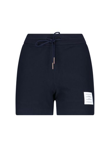 Thom Browne Logo Sporty Shorts - Thom Browne - Modalova