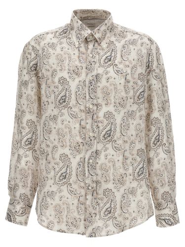 Printed Linen Shirt - Brunello Cucinelli - Modalova