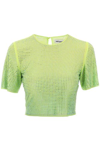 Self-portrait Embellished Mesh Top - self-portrait - Modalova