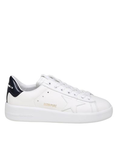 Pure Star Sneakers In White Leather - Golden Goose - Modalova
