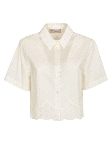 Embellished Cropped Shirt - Ermanno Firenze - Modalova