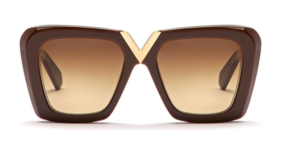 V-gold-ii - Fondant / Gold Sunglasses - Valentino Eyewear - Modalova