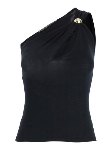 One-shoulder Top With Jewel Detail On The Front In Viscose Blend Woman - Federica Tosi - Modalova