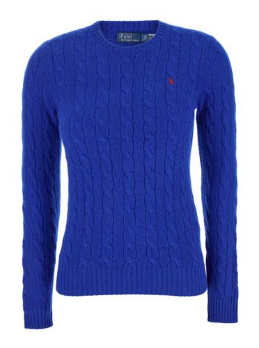 Pony Embroidered Cable-knit Jumper - Ralph Lauren - Modalova