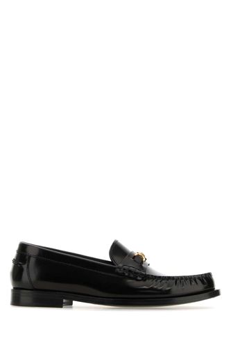 Black Leather Medusa 95 Loafers - Versace - Modalova