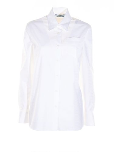 Prada Jacquard Poplin Shirt - Prada - Modalova