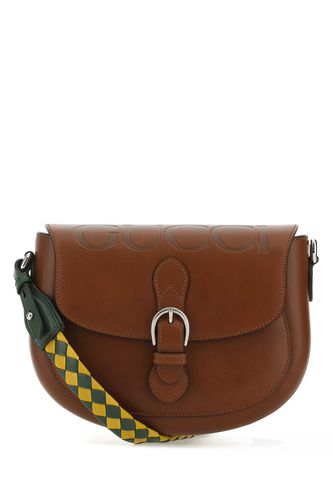 Gucci Brown Leather Shoulder Bag - Gucci - Modalova