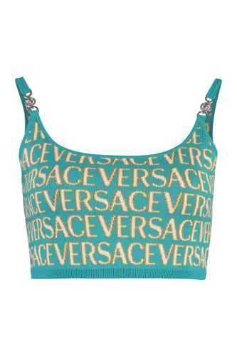 Versace Jacquard Knit Top - Versace - Modalova