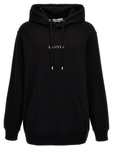 Lanvin Logo Embroidery Hoodie - Lanvin - Modalova