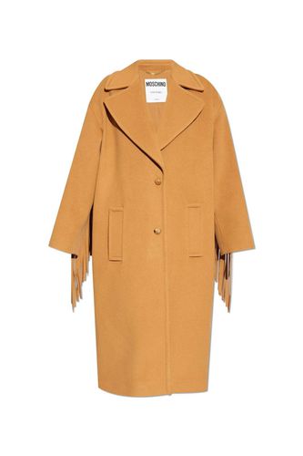 Moschino Fringed Button-up Coat - Moschino - Modalova