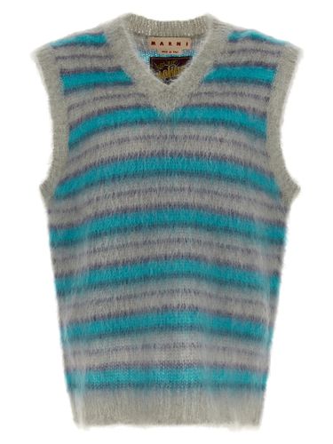 Brushed Stripes Fuzzy Wuzzy Vest - Marni - Modalova