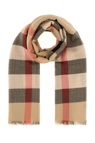 Embroidered Cashmere Blend Scarf - Burberry - Modalova