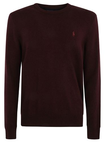 Logo Embroidery Rib Trim Sweater - Ralph Lauren - Modalova