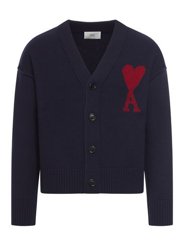 Red Adc Cardigan - Ami Alexandre Mattiussi - Modalova